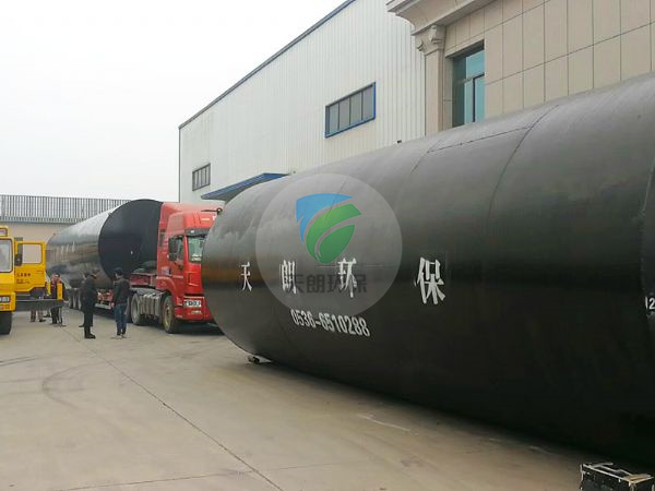 济宁圆形地埋式污水处理设备发货